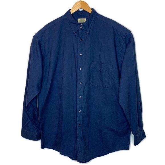 St Johns Bay Oxford Shirt Size XLXT Blue Button‎ Down Blue Office 100% Cotton - Picture 1 of 5